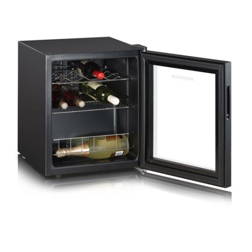 Severin Weintemperierschrank, neue EEK: G, 46L, 15 Flaschen, 51 x 43cm