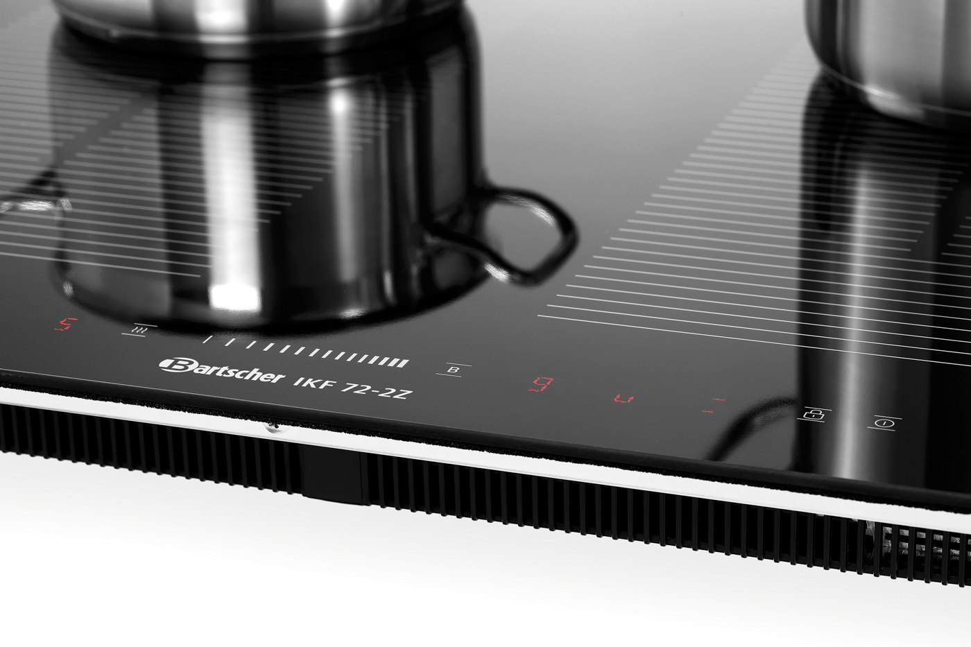 Bartscher Induktionskochfeld IKF 72-2Z |Regulierung von: Leistung ,Temperatur ,Zeit |Maße: 59 x 52 x 6,0 cm. Gewicht: 13,5 kg