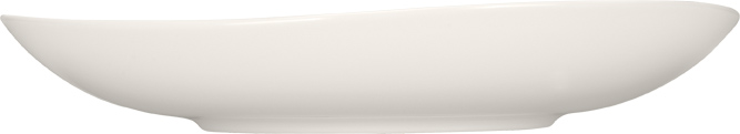 Bauscher Teller aus der Kollektion purity specials, tief, coup, asymmetrisch, 24 cm, aus Porzellan