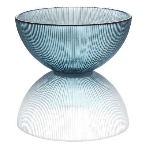 WMF Glas Schale M blaugrün H7,5cm | Maße: 15 x 15 x 7,5 cm