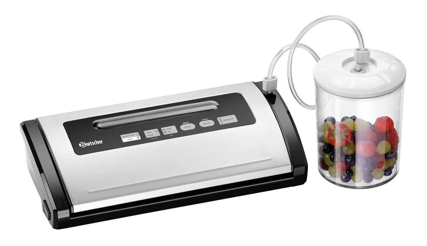 Bartscher Vakuumiergerät 305/15L |Vakuumkontrolle: Elektronisch | Maße: 40 x 18 x9,2 cm. Gewicht: 2,5 kg