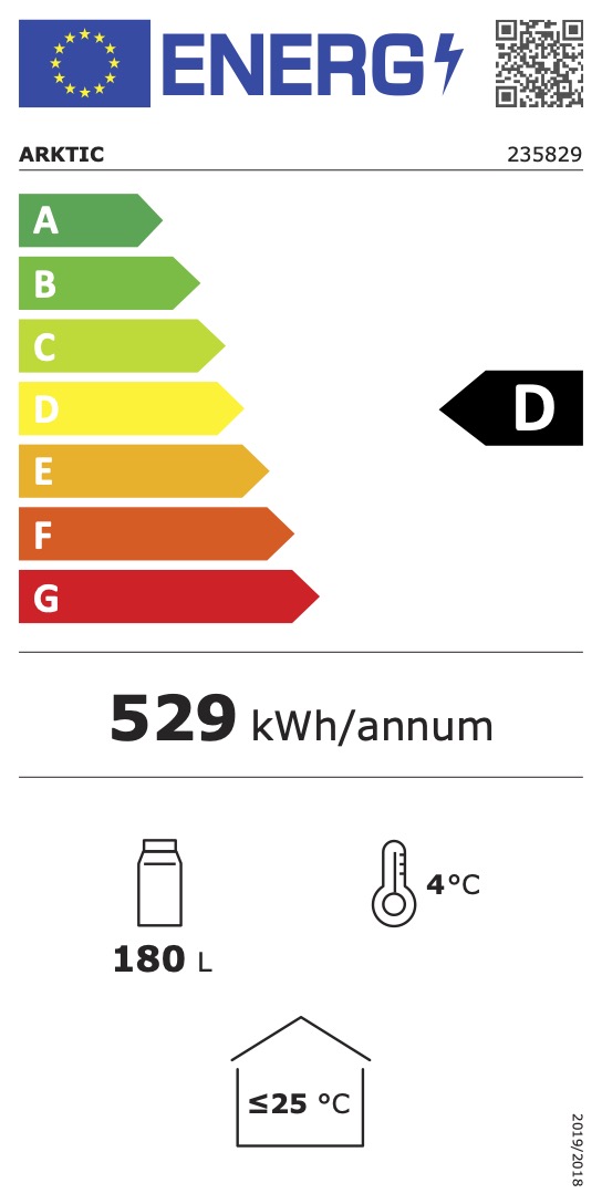 Bar-Kühlschrank doppeltürig, 228 Liter, 2/10 °C, 230V, 215W, 900x500x900 mm, mit 4 verchromten Regalböden