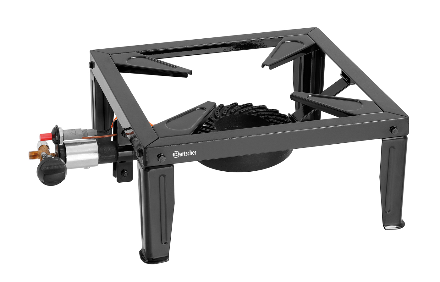 Bartscher Gaskocher 1K105 | Gasbrenner:Warzenbrenner | Maße: 41 x 54 x 18,0 cm. Gewicht:5,3 kg