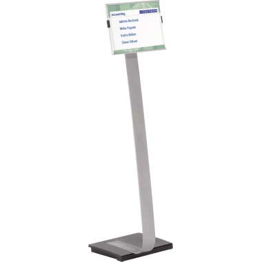 DURABLE Infodisplay INFO SIGN STAND 36 x 125 x 80cm (B x H x T) DIN A3 Aluminium silber metallic