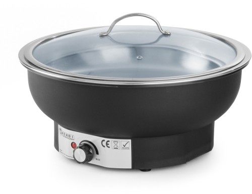 HENDI Elektrischer Chafing Dish Tesino - 6,8 Liter - Ø405 x(H)248 mm 230 V