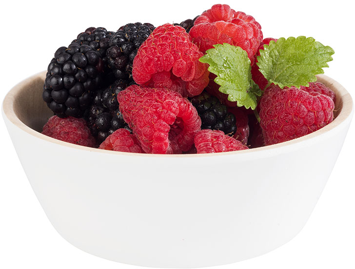 Schale -FRIDA- Ø 12,5 cm, H: 4,5 cm Melamin innen: Holzoptik außen: weiß 0,25 Liter spülmaschinengeeignet stapelbar nicht