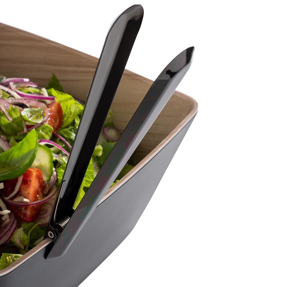 Universalzange, Länge: 19,5 cm, 18/0 Edelstahl, Gunmetal-Look, hochglanzpoliert, mit Befestigungsclip