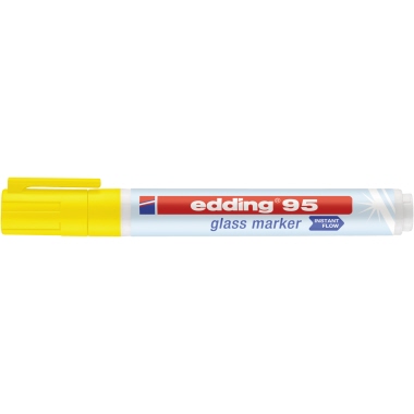 edding Glasboardmarker 95 1,5-3mm gelb Rundspitze