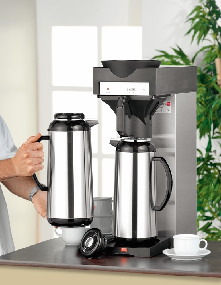 Kaffeemaschine 170 MT von Melitta, *** Lieferung erfolgt OHNE Isolierkanne ***, Tiefe: 420 mm, Breite: 210mm, Höhe: 600 mm