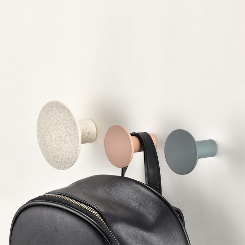 Wandhaken-Set, 5-tlg., Polyresin / Maße: groß: (2x) Ø 8,4x8, klein (3x): Ø 5x8 cm