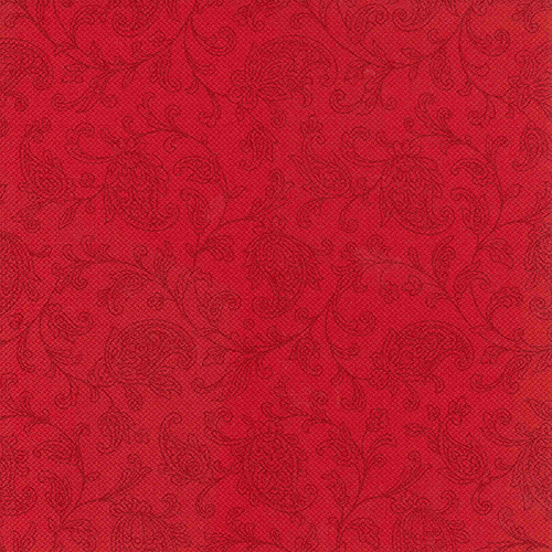 PAPSTAR 50 Servietten "ROYAL Collection" 1/4-Falz 48 cm x 48 cm rot "Ornaments"