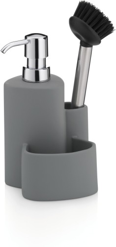 KELA Spülstation Purana Keramik hellgrau 11,0x10,0x22,0cm 350,0ml