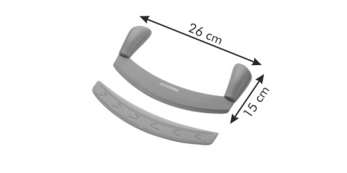 Antihaftbeschichtetes Wiegemesser PRESTO TONE 25 cm , gelb Kunststoff, rostfreier Edelstahl, Antihaftbeschichtung Spülmaschinenfest