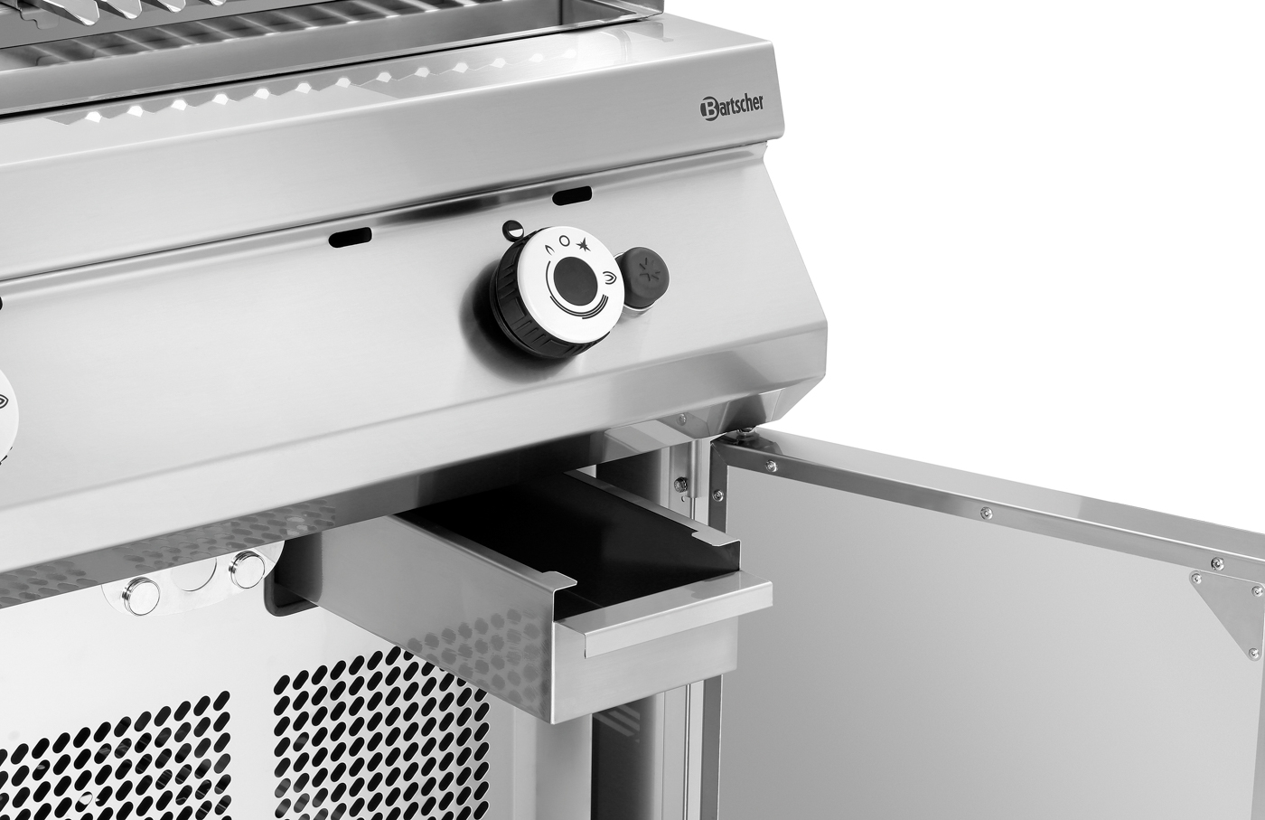 Bartscher Gas-Lavasteingrill | Zünd-Art:Piezo-Zündung | Maße: 80 x 90 x 90,0 cm. Gewicht:103 kg