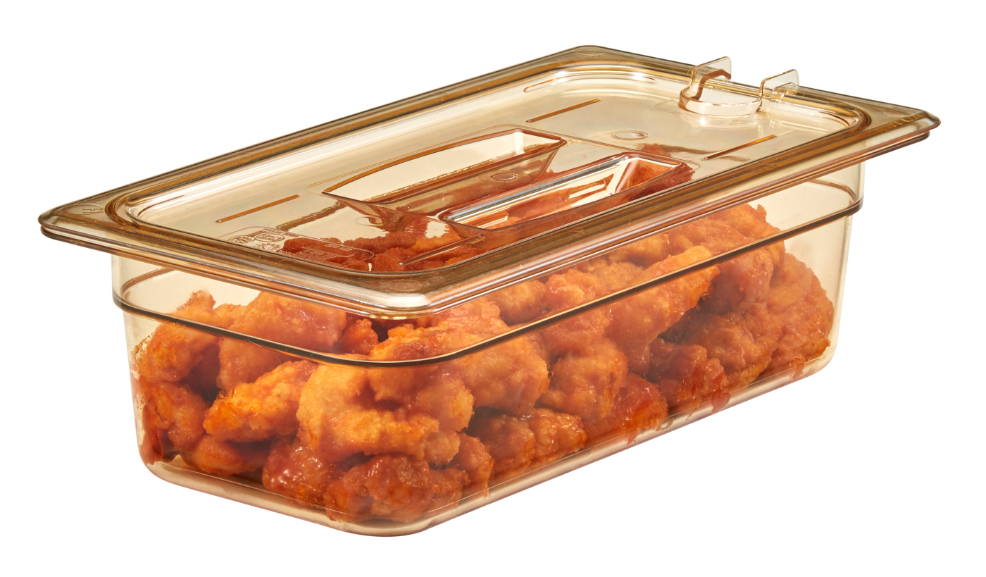 H-PAN™ Hitzebeständige GN-Behälter Deckel mit Kerbe und Griff GN 1/3 von Cambro