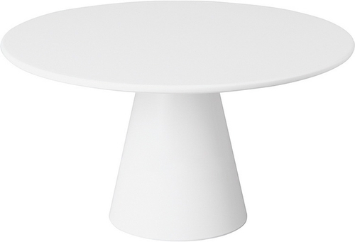 Servier- und Tortenplatte Ø 31 cm, H: 16 cm Melamin, weiß -CASUAL- spülmaschinengeeignet stapelbar nicht mikrowellengeeignet