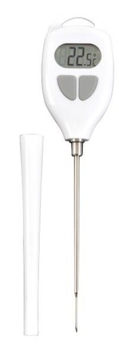 SARO Digitales Fühlerthermometer wasserfest Modell 4749 ´- Hochgenaues Sondenthermometer, wasserfest - Sonde 10cm, großes Display -