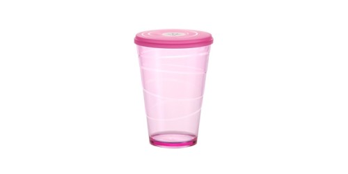 Trinkbecher + Deckel myDRINK 400ml, rosa