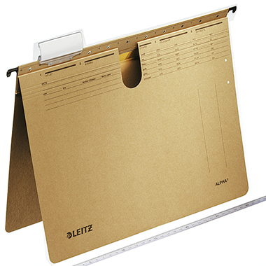 Leitz Hängehefter ALPHA® DIN A4 250g/m² Natronkarton, recycelt naturbraun 10 St./Pack., Verwendung für