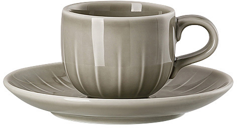 Joyn Grau von Arzberg, Espressotasse 2-teilig, aus Porzellan
