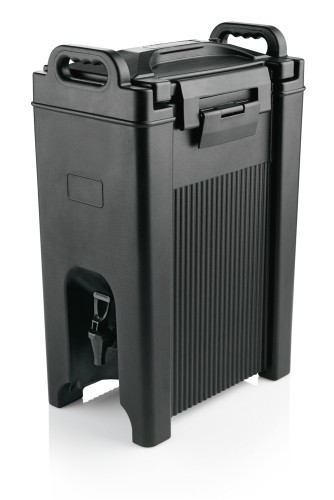 Thermogetränkebehälter. Kunststoff. mit 2 Verschlussklammern und 2 Tragegriffen, Deckel