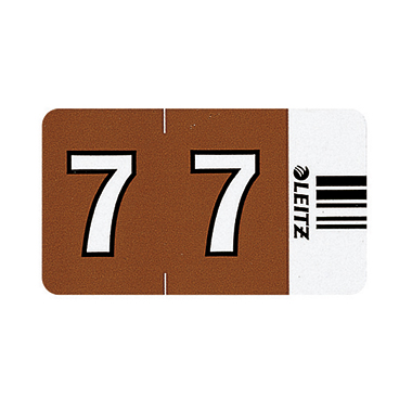 Leitz Ziffernsignal Orgacolor® Orgacolor® Registratursystem selbstklebend Papier braun 7