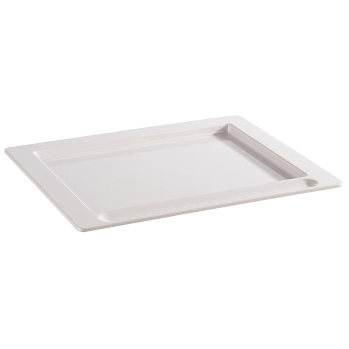 APS GN 1/2 Tablett -BUFFET PRO- 32,5 x 26,5 cm, H: 1,5 cm Melamin, weiß
