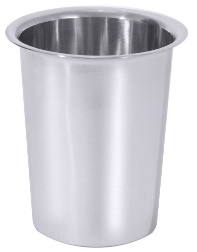 Besteckköcher für Kaffeelöffel und Kuchengabeln ungelocht, aus Edelstahl 18/10, hochglänzend, schwere Qualität, für