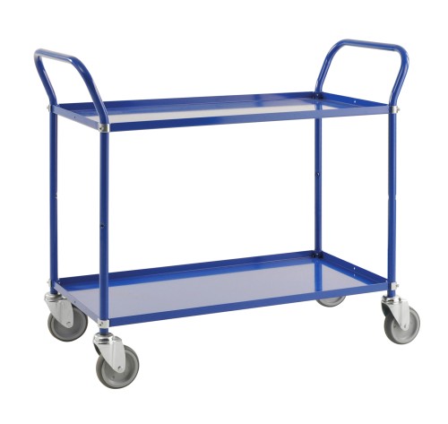 Tablettwagen mit 2 Metallböden - Maße: 107 x 58,5 x 94 cm - Gewicht: 24,5 kg - Belastungsgewicht: 250 kg
