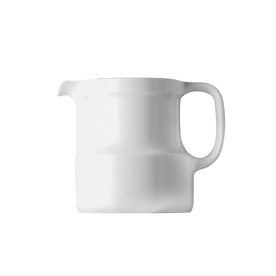 Kaffeekanne Unterteil 0,30 l - Form: System -, weiss - aus Porzellan. Hersteller: Eschenbach., "Made in Germany".