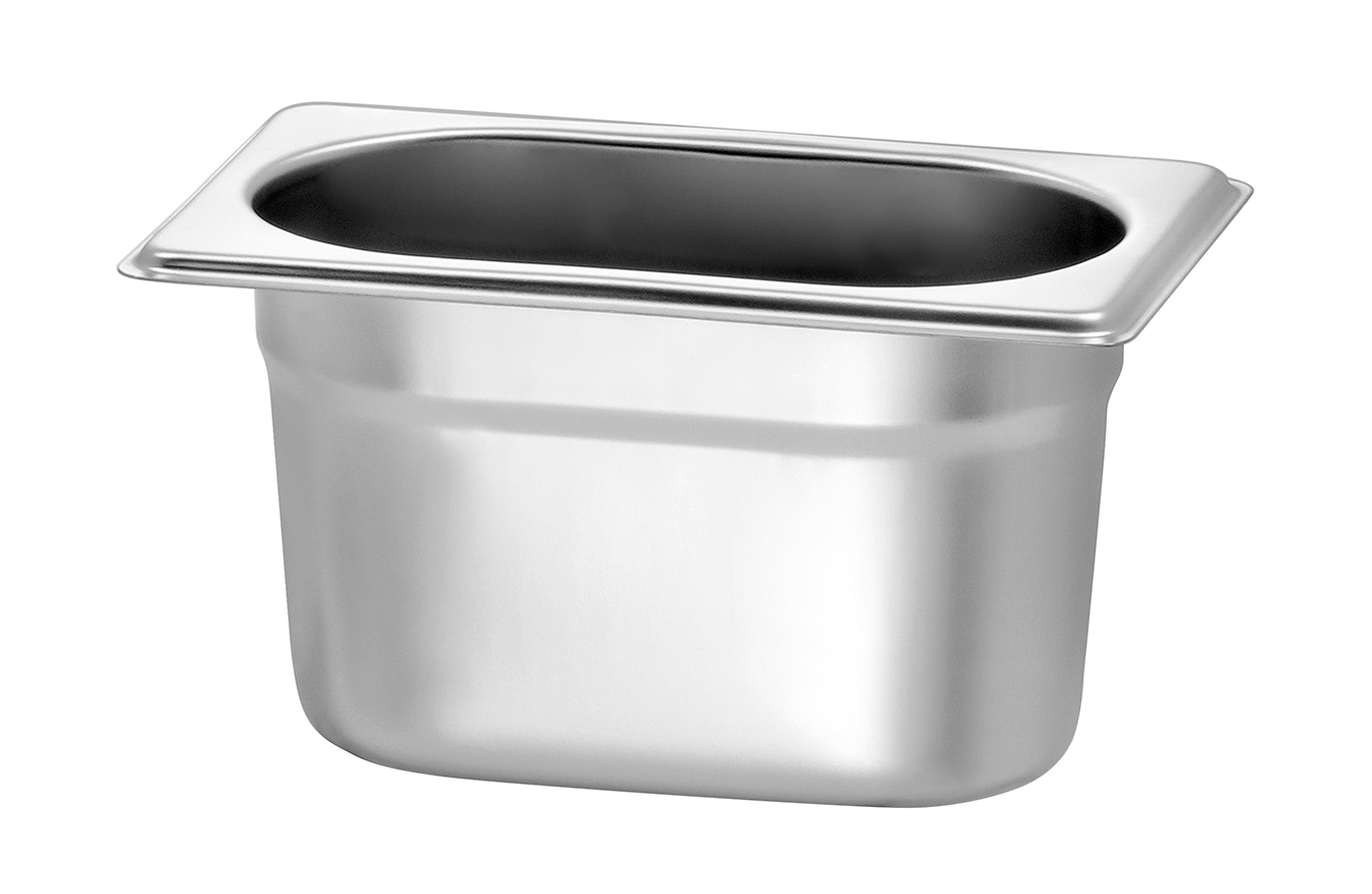 Bartscher GN-Behälter, 1/9 G/N, T100 |Ausführung: Ohne Perforation | Maße: 17,6 x 10,8x 10,0 cm. Gewicht: 0,2 kg