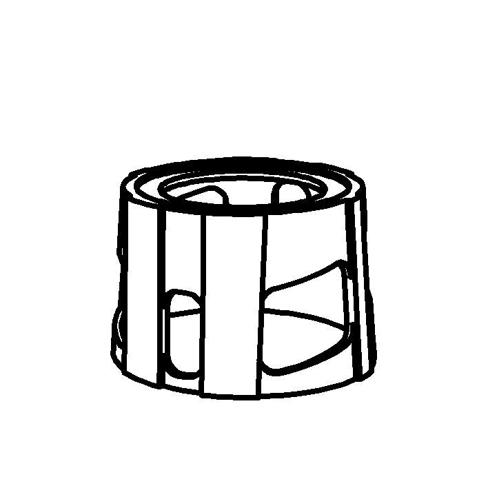 CREAZION Standfuß Standfuß für Saft- und Milchkanne Porzellanstandfuß