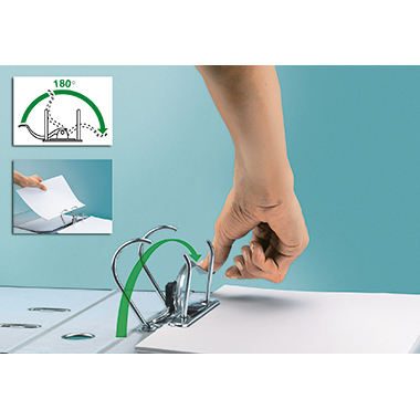 Leitz Ordner Active WOW 65mm DIN A4 Werkstoff: Polyfoam weiß