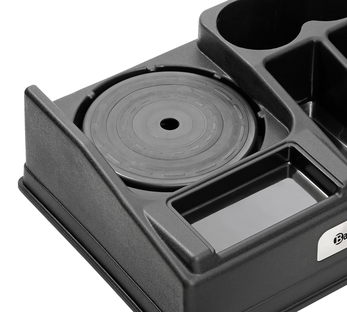 Bartscher Kaffeestation 1190 | Farbe: Schwarz |Maße: 44 x 34 x 14,5 cm. Gewicht: 1,2 kg