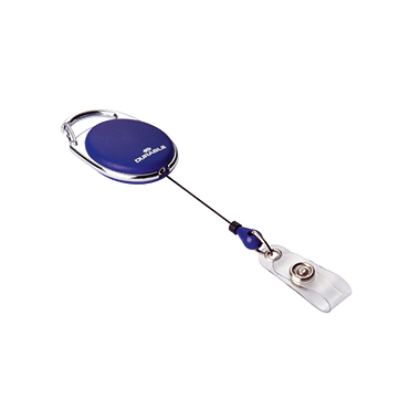 DURABLE Jojo für Ausweishalter STYLE Namensschilder, Sicherheitsausweishalter 0,8m Metall/Kunststoff dunkelblau