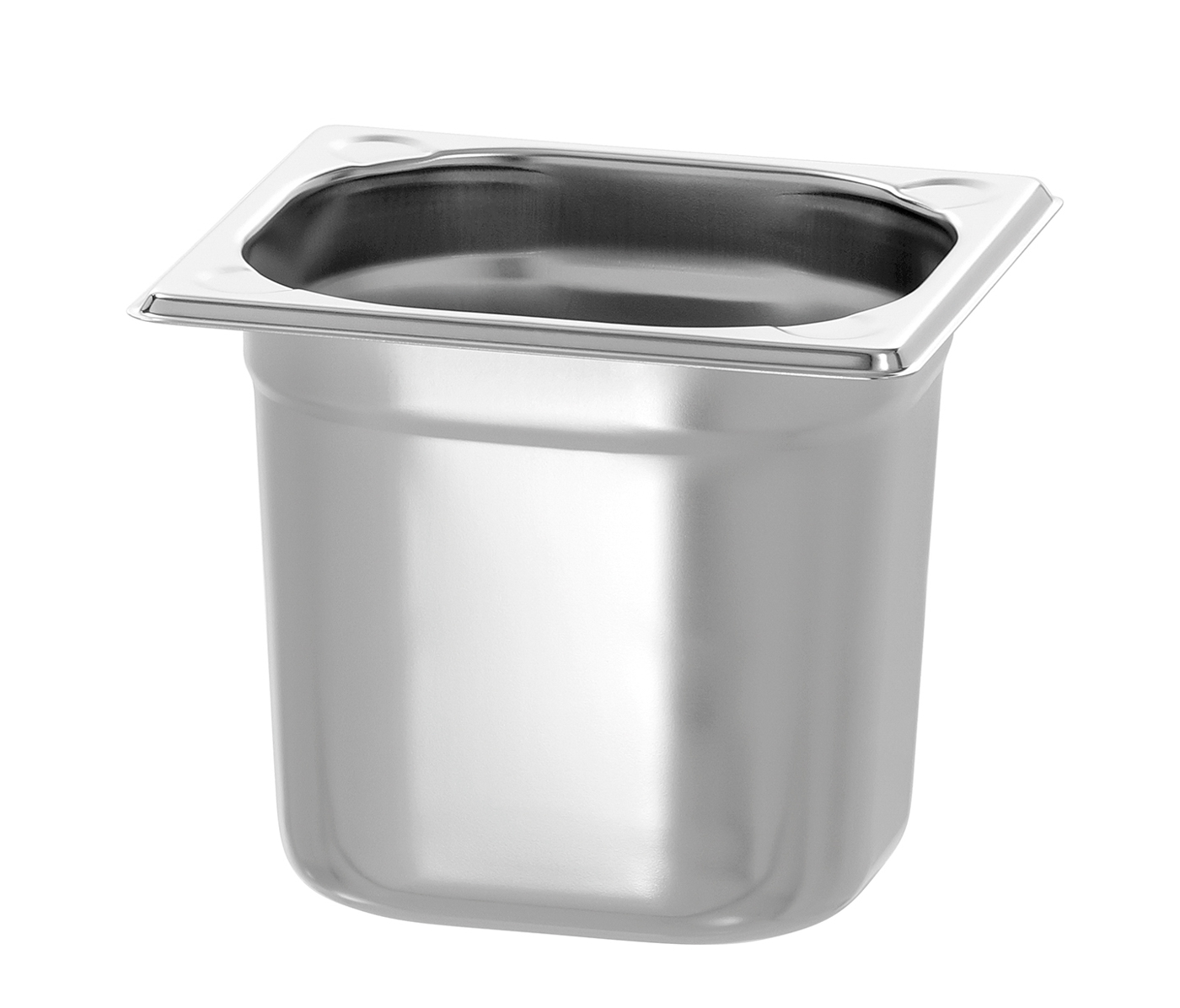 Bartscher GN-Behälter, 1/6GN,T150, Basic Line |Ausführung: Ohne Perforation | Maße: 17,6 x 16,2x 15,0 cm. Gewicht: 0,2 kg