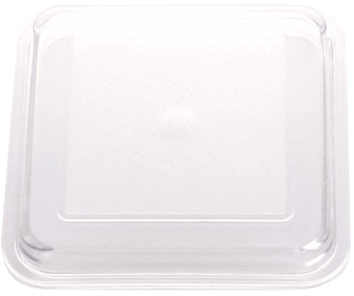 Eurodeckel klar 11 X 11 CM, Höhe 1,6 cm Form Restaurant Uni weiss Für Stapelschale 440-046
