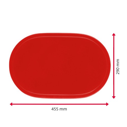 Westmark Tischset »Fun« oval, 45,5 x 29 cm, rot