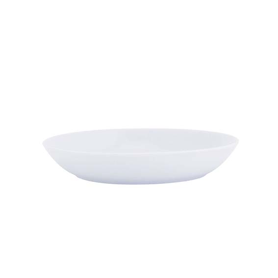 Teller tief coup 20,5 cm - Form: Simply Coup -, weiss - aus Porzellan. Hersteller: Eschenbach., "Made in Germany".