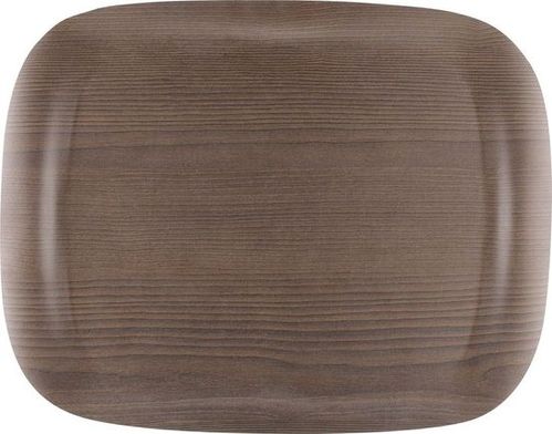 Roltex Speisetablett Earth Wave, 46 x 36 cm, warmes Holz