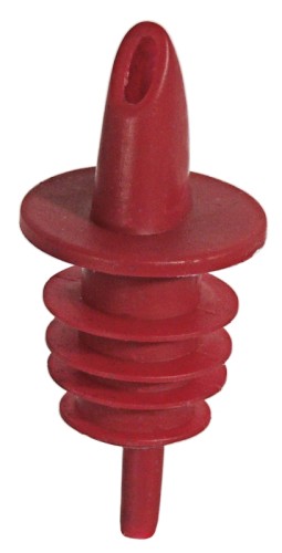 Universalausgießer aus Polyethylen, passend auf 0,7 und 1,5 l Flaschen, Dosierung durch Unterbrechung der Luftzufuhr am