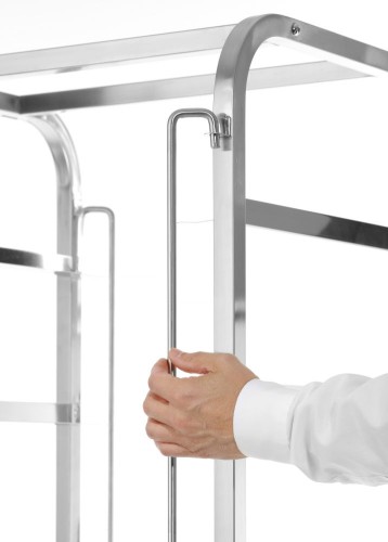 Transportwagen für Spülmaschinenkörbe - 7 Körbe Ã  500x500 mm, HENDI, 615x560x(H)1700mm