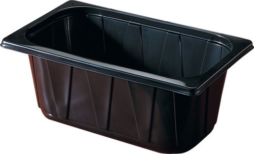 Duni PP-Schale 1/4 GN 265 x 161 x 100 mm Schwarz ungeteilt, 192 Stk/Krt (1 x 192 Stk)