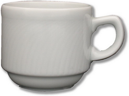 Espresso-Obertasse - Inhalt 0,09 ltr - stapelbar - Form SWING TIME - uni weiß - ohne Untertasse