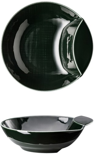Mesh Colours Forest (Dunkelgrün) von Rosenthal, Schale tief 14 cm, aus Porzellan
