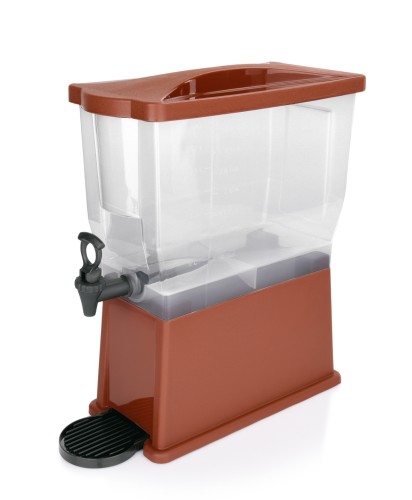 Getränkedispenser. Polypropylen. Behälter mit Skalierung von 6 bis 14 ltr. Maße: 41,5 x