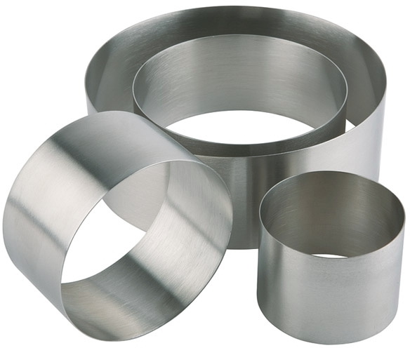 Schaumspeisering Ø 7 cm, H: 4,5 cm Edelstahl, mattiert, fugenlos spülmaschinengeeignet