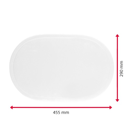 Westmark Tischset »Fun« oval, 45,5 x 29 cm, weiß