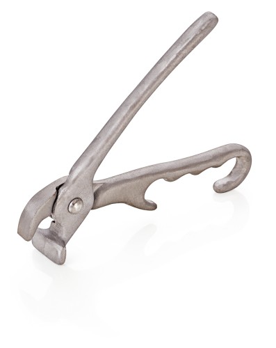 Pizzablechzange. Aluguss. mit Druckfeder.