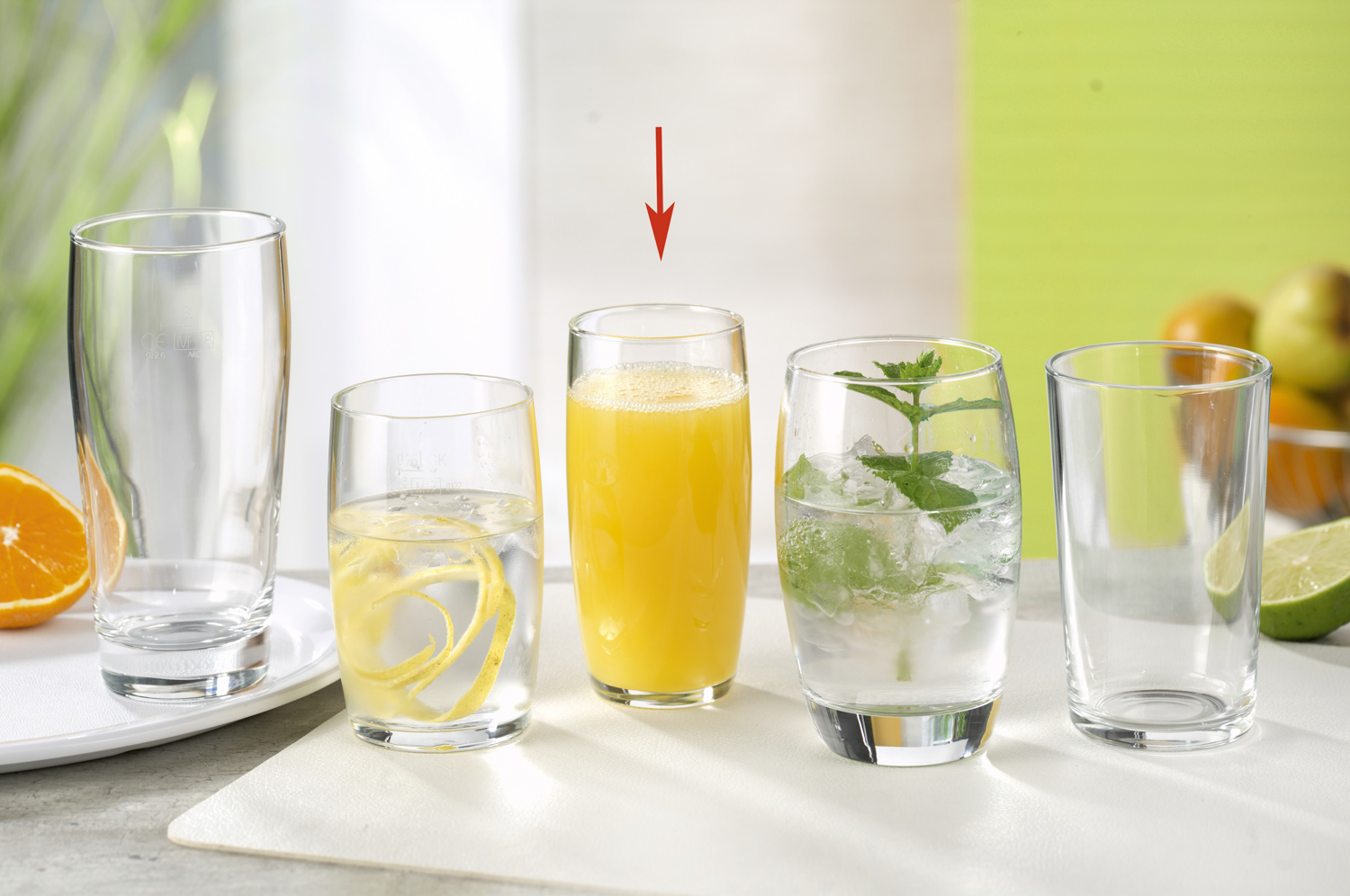 Becherglas BARIL, Inhalt: 0,25 Liter, Höhe: 121 mm, Durchmesser: 60 mm, Füllstrich bei 0,2 Liter.